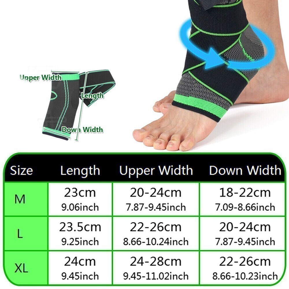 1pc Adjustable Compression Ankle Brace for Sports, Running, Exercise, Foot Care