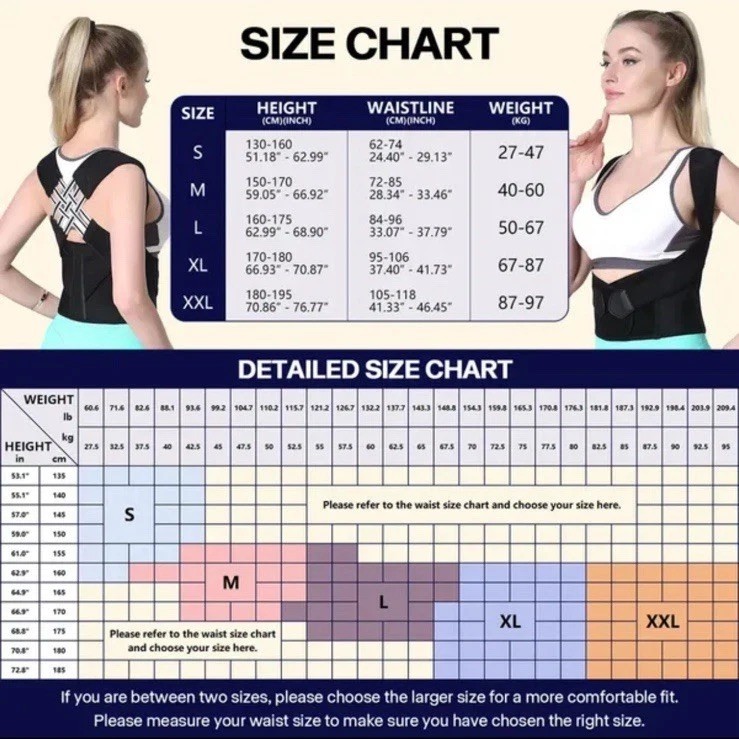 High Quality Top Of The Line Posture corrector, supports back and fixes posture
