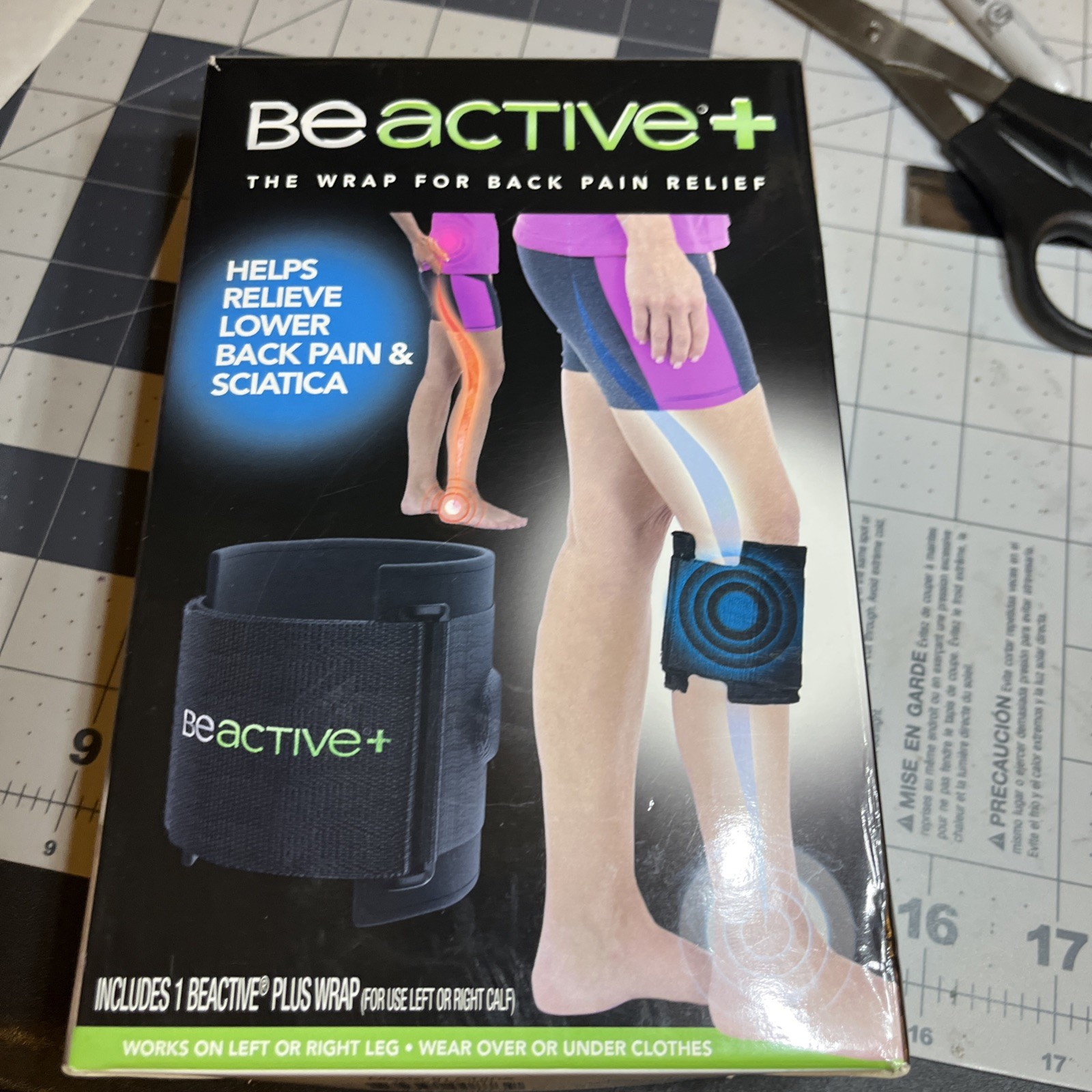 BeActive PLUS Instant Relief Acupressure Calf Brace for Sciatic Back Nerve Pain