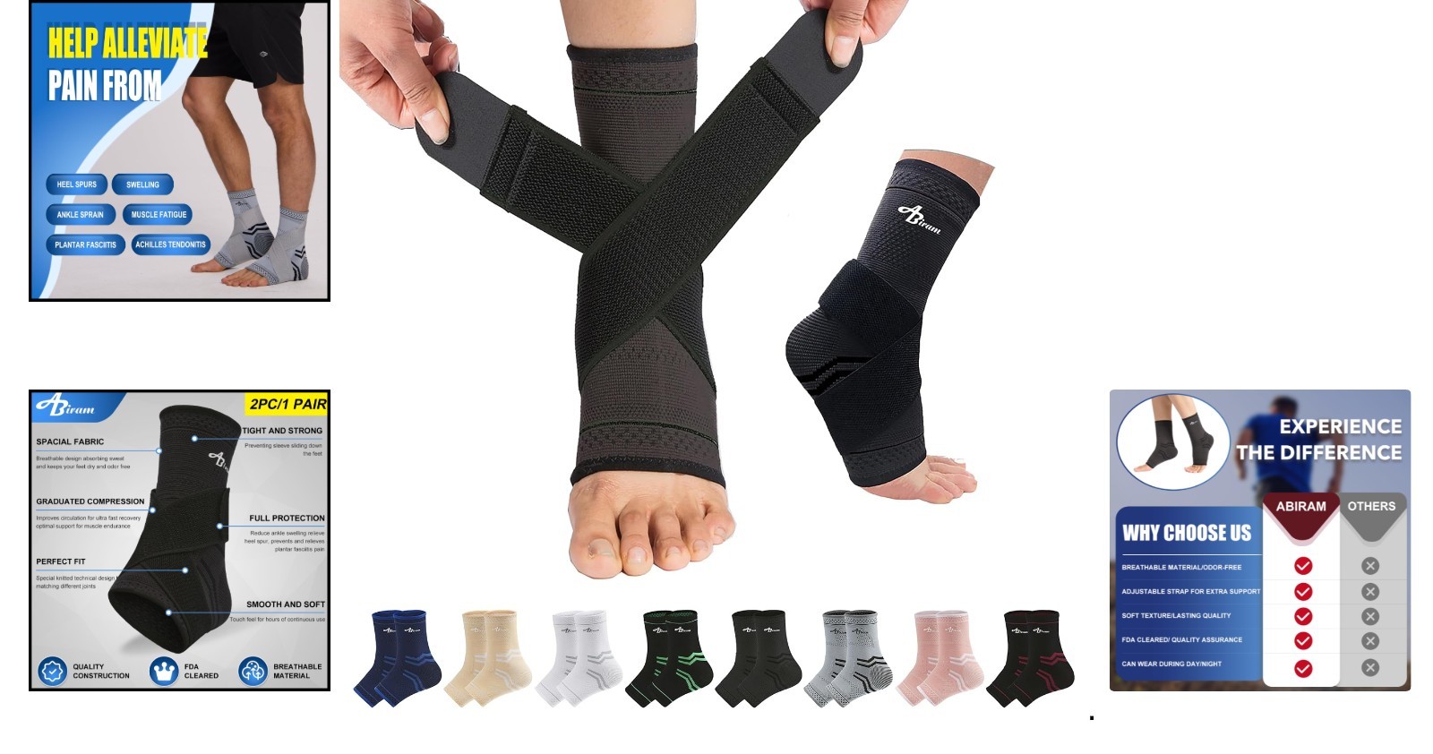 Ankle Brace Set for Active Recovery – Lightweight & Breathable Design