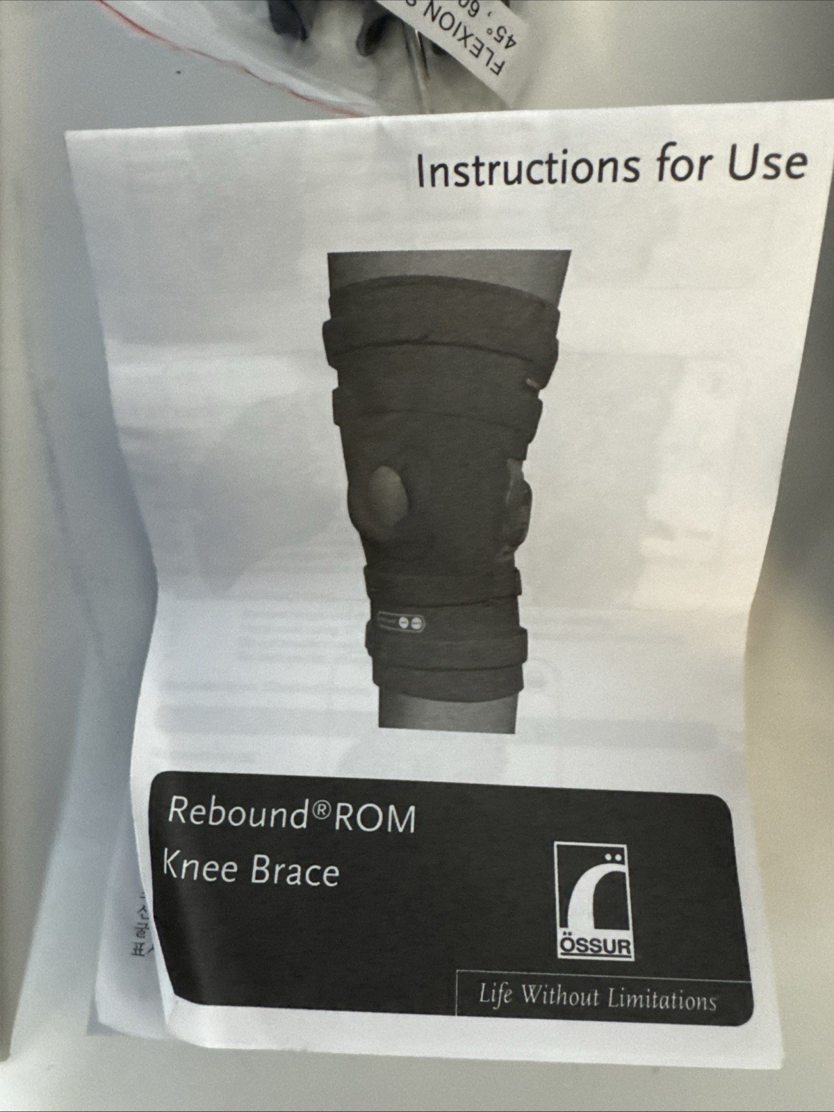 Ossur Long Rebound ROM Knee Brace – Professional Post-Op Recovery LG/XL