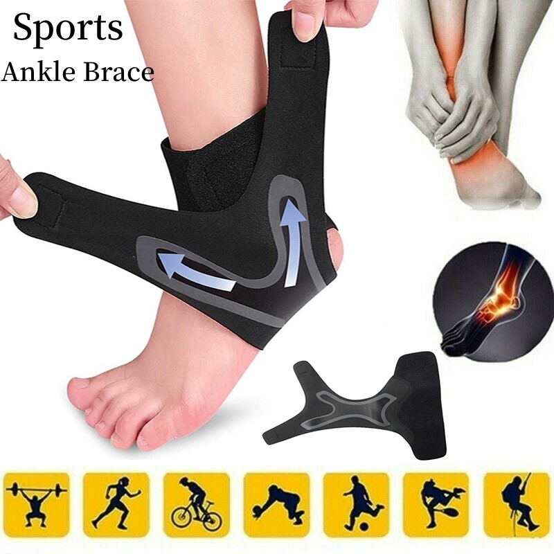 Ankle Support Brace Compression Wrap Plantar Fasciitis Foot Pain Relief Sports