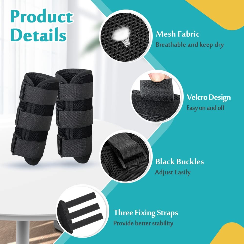 Mybow Pediatric Elbow Brace Splint Child Kids Arm Immobilizer Small, Black