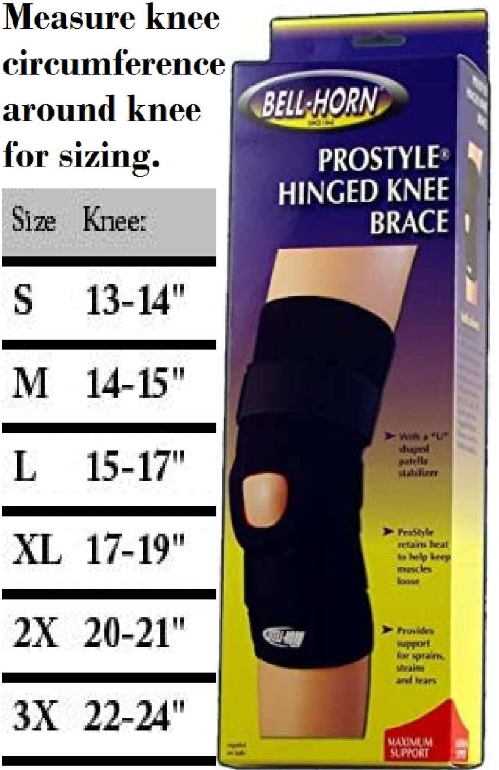 DJO Bell-Horn ProStyle Hinged Knee Brace 2X-Large- ACL, LCL, MCL, PCL sprains