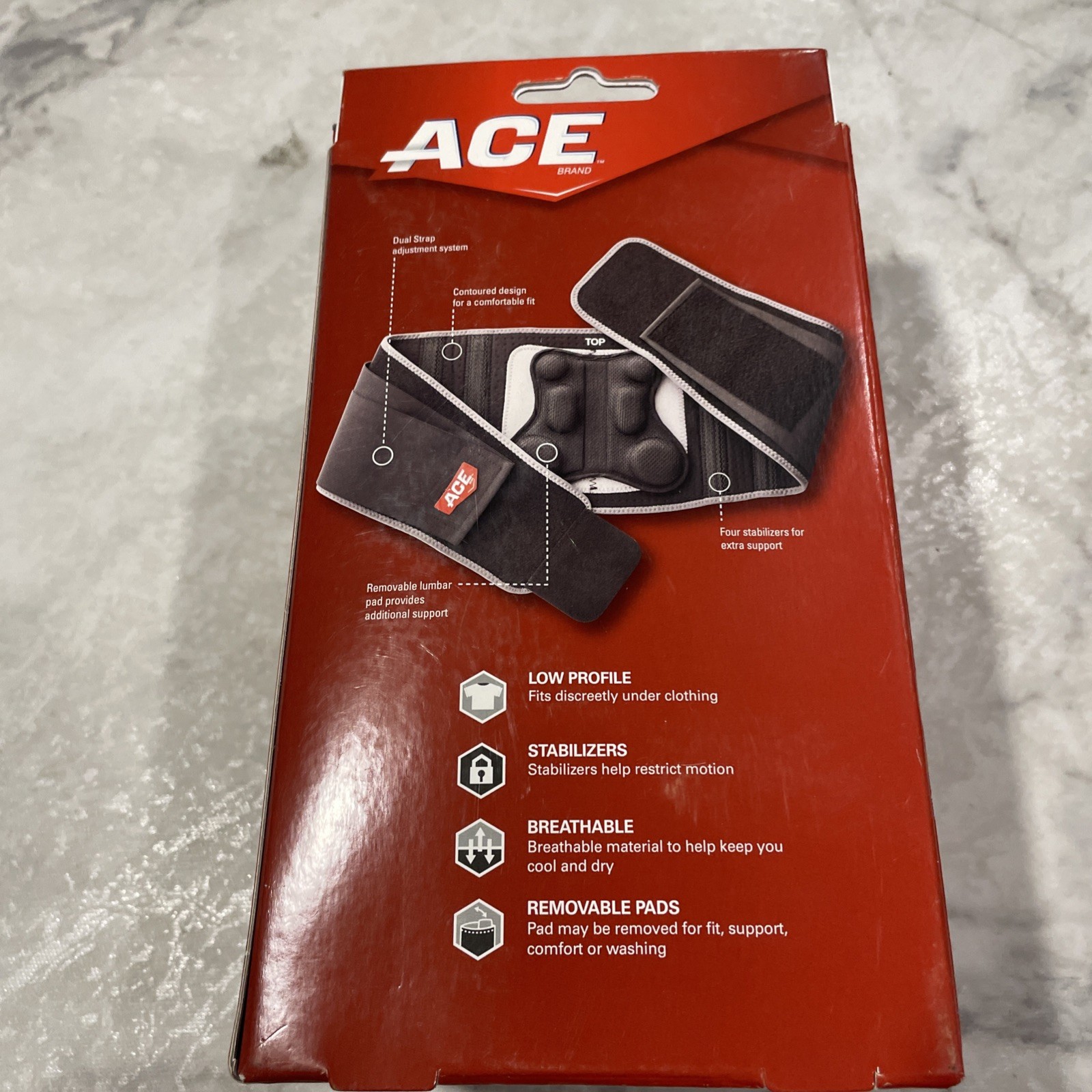 ACE Deluxe Back Stabilizer With Lumbar Support