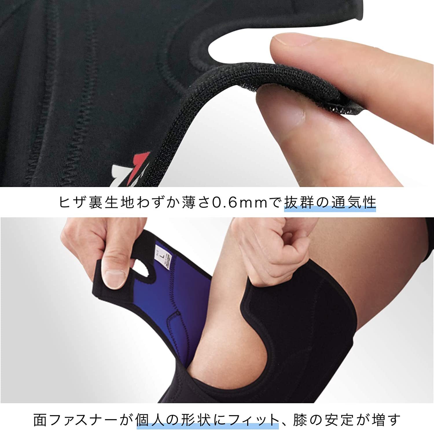 ZAMST EK-3 Knee Supporter Light Support L size 371903 Polyurethan Nylon Black