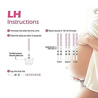 Mommed Ovulation Test Strips and Pregnancy Test Kit, 50 LH Ovulation Predictors