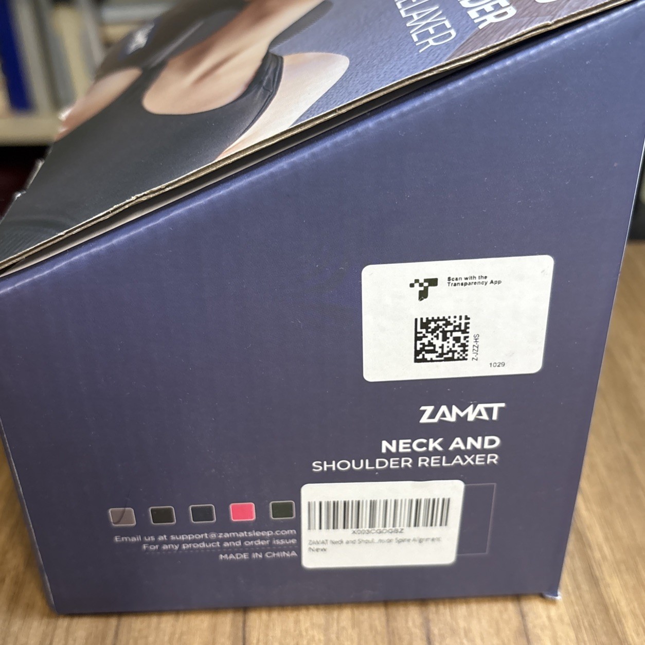 Zamat Neck And Shoulder Relaxer Pillow NIB Neck Stretcher For Neck Pain W/ Bag