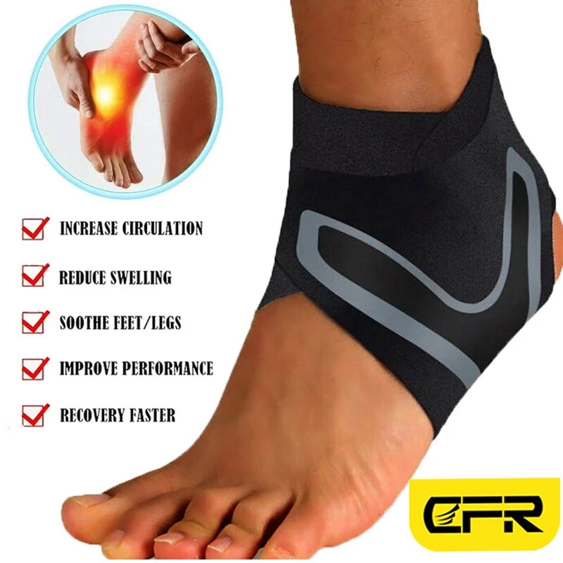 Ankle Brace Support Compression Sleeve Pain Relief Plantar Fasciitis Foot Wrap
