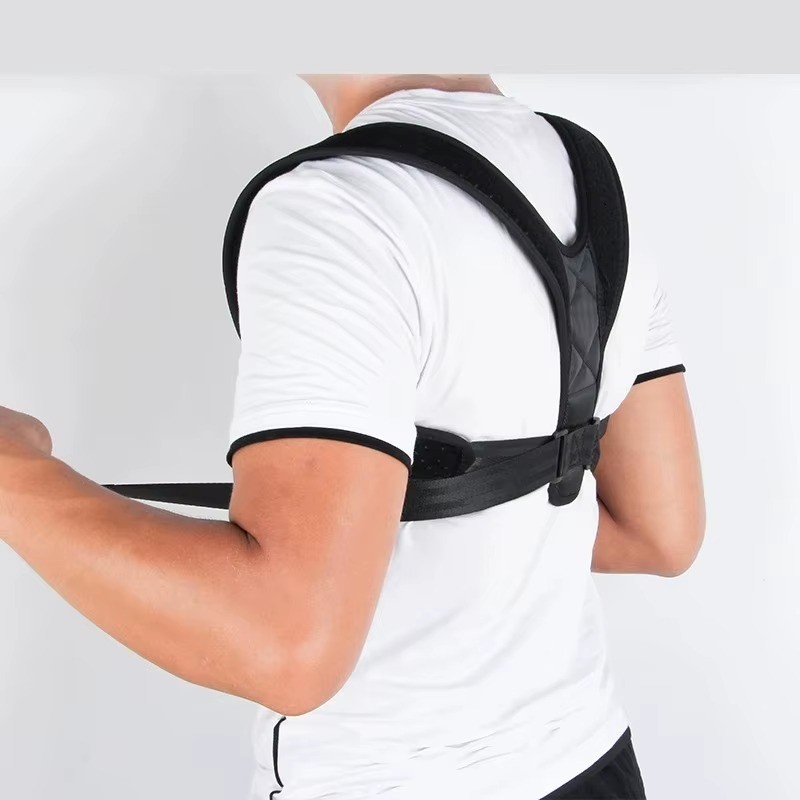 Adjustable Back Posture Corrector Shoulder Lumbar Support Spine Brace Belt