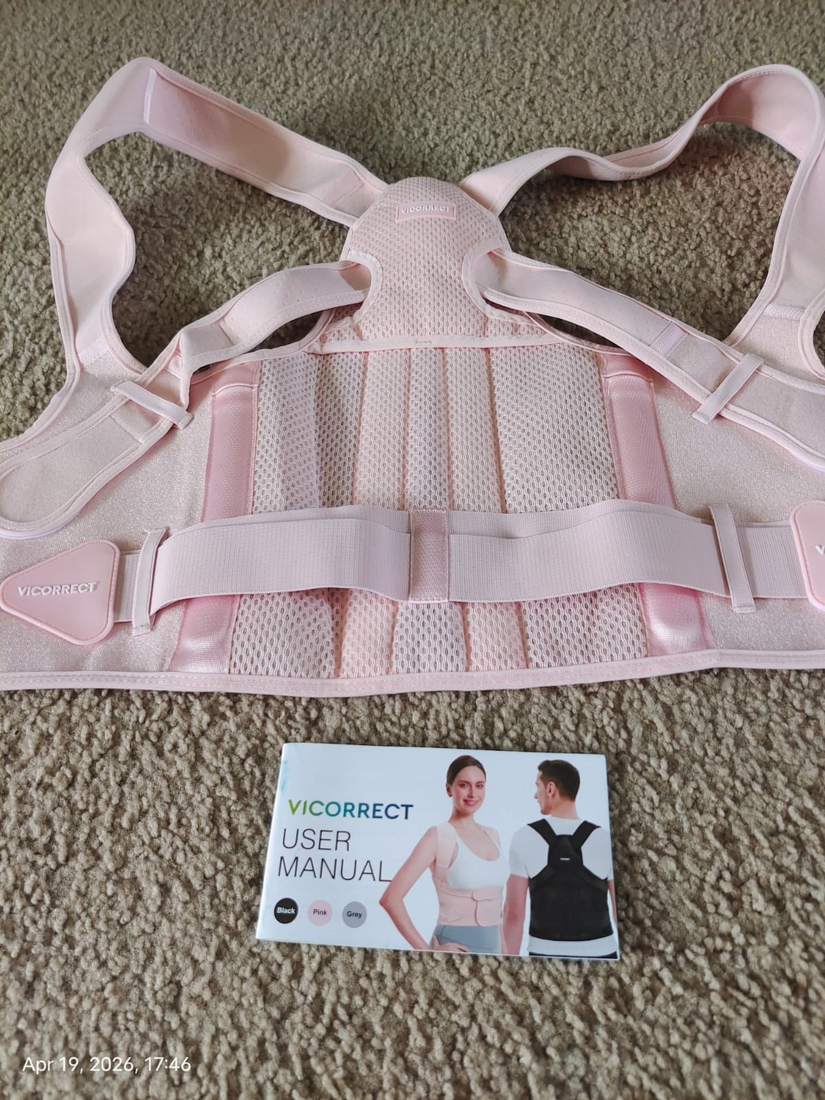Vicorrect Posture Corrector for Women and Men: Back Support Brace Upper Back…