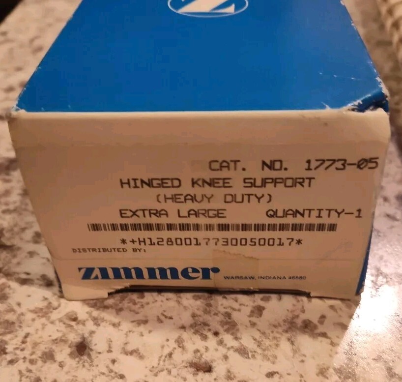 New Zimmer Beige Hinged Knee Brace Adult Extra Large Heavy Duty With Two Straps