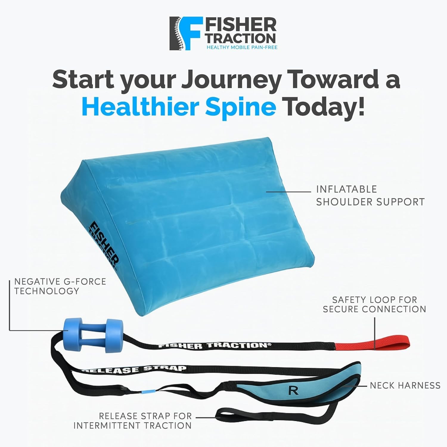 Cervical Neck Traction Device: Patented Decompression Stretcher for Pain Relief