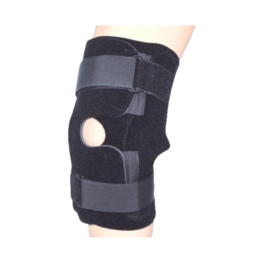 Knee Brace by Comfortland Hinged CK-210 Universal Adjustable Stabilization Black
