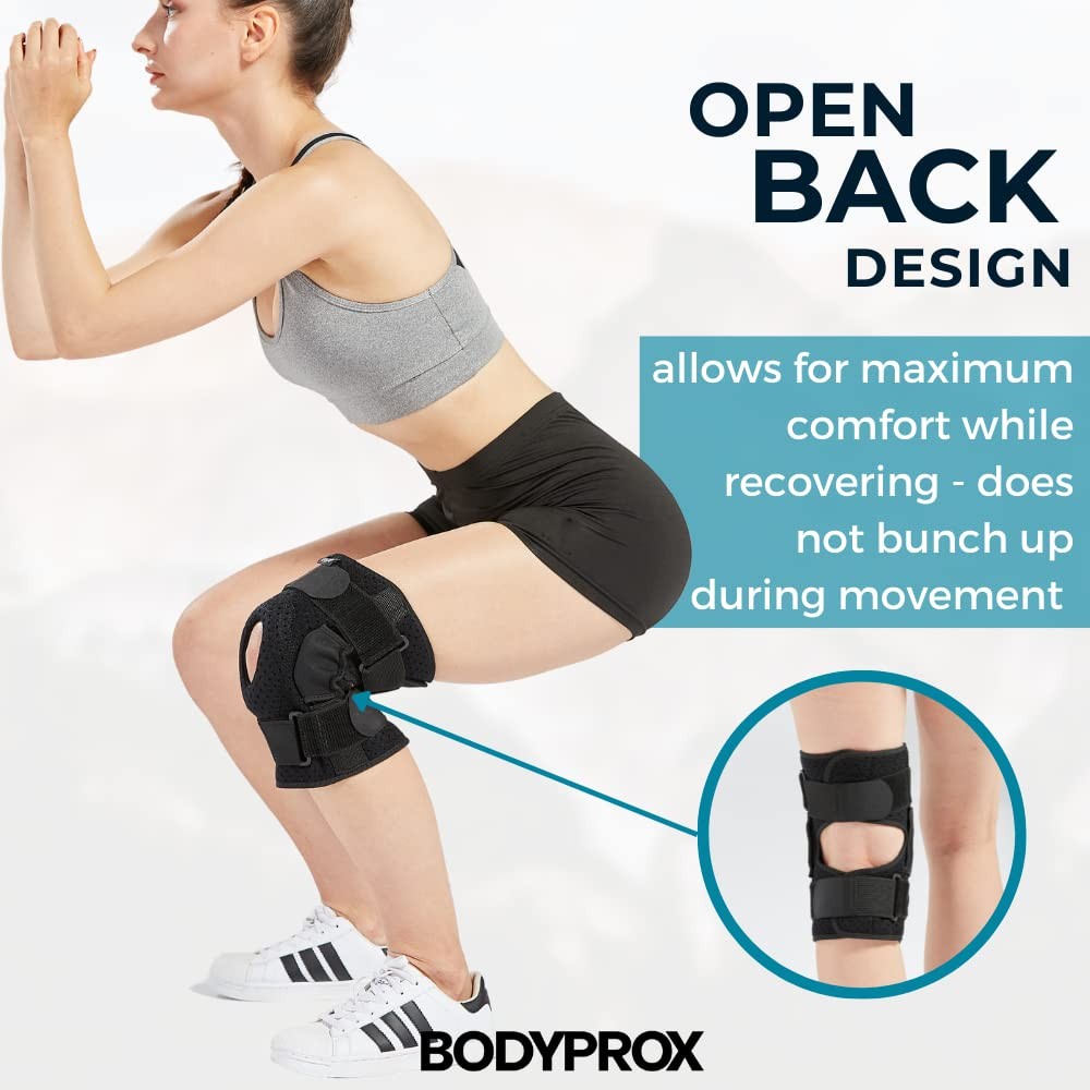Hinged Knee Brace for Men and Women, Knee Support for Swollen ACL, Tendon, Ligam