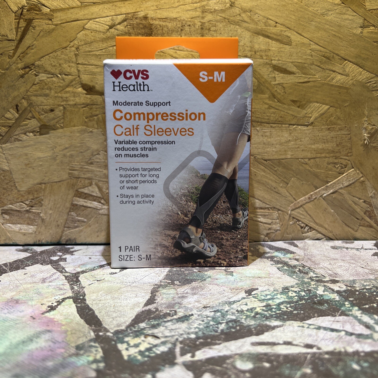 CVS Health Moderate Support Compression Calf Sleeves S-M.