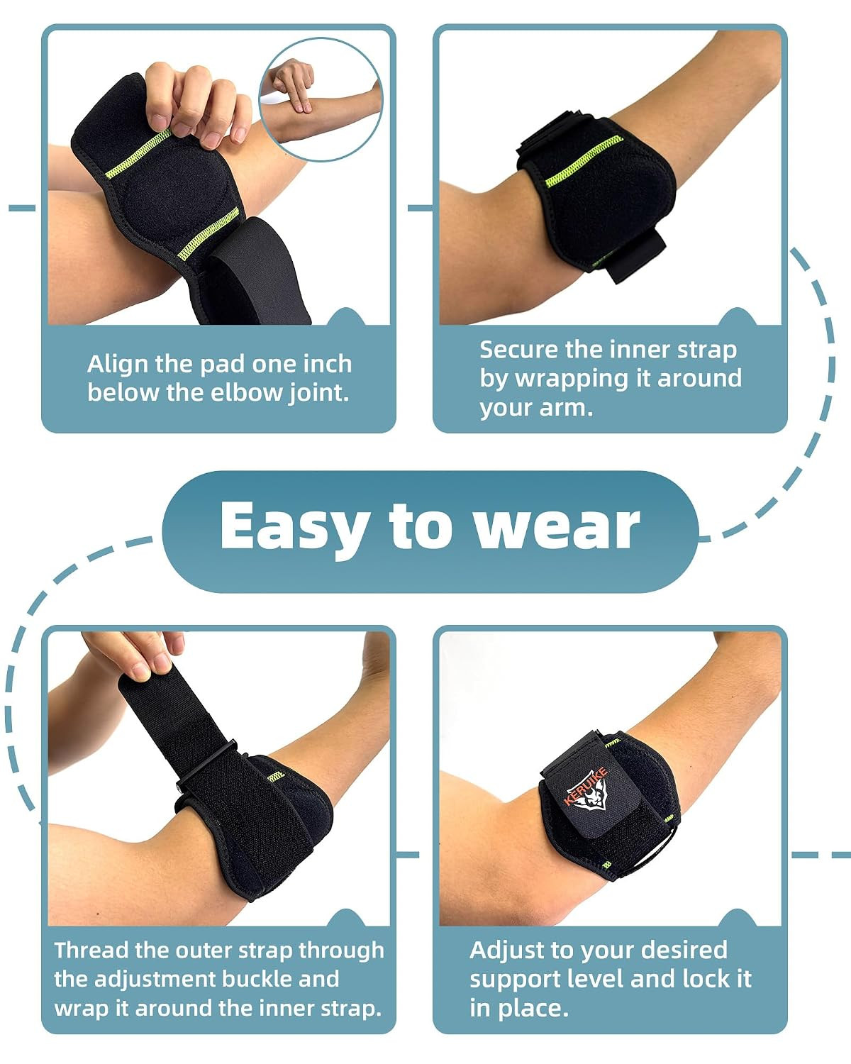 Tennis Elbow Brace for Tendonitis Adjustable Tennis Elbow Strap Golfers Elbow
