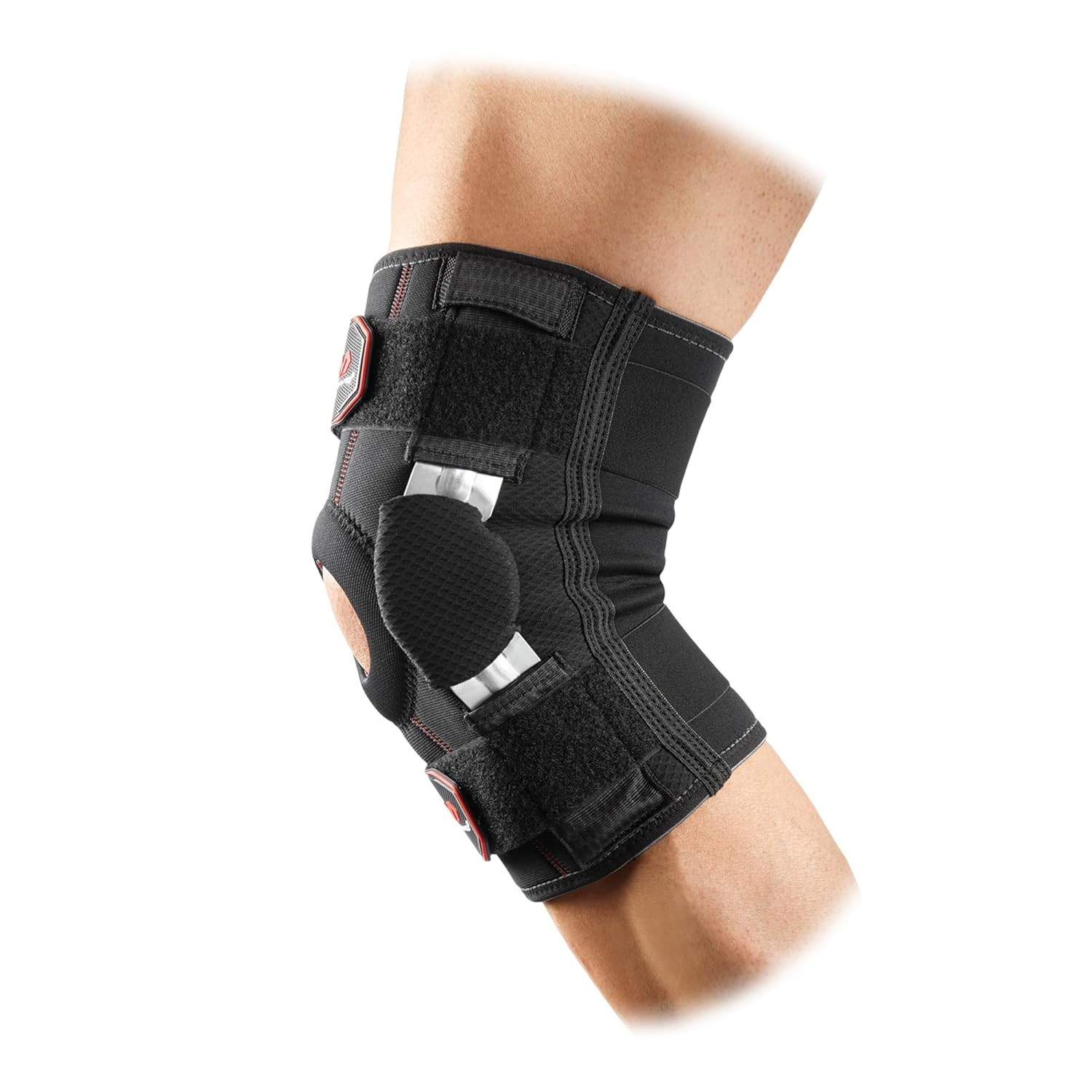 McDavid 422 Hinged Knee Brace w/ Hinges for Men & Women, Level 3, Black, (Large)