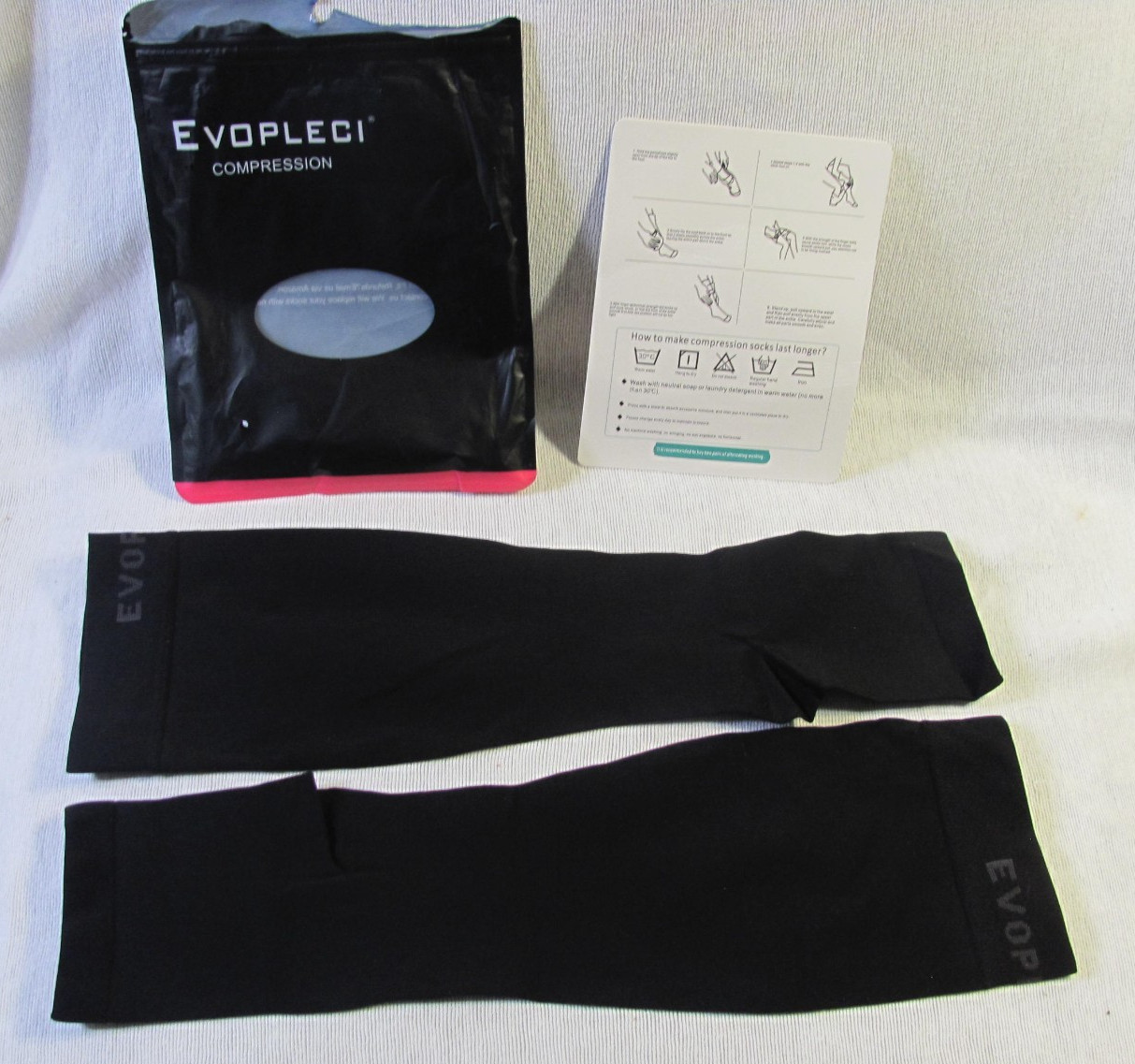 EVOPLECI Calf Leg Compression Sleeve Men or Women Brace Large New Open Package”