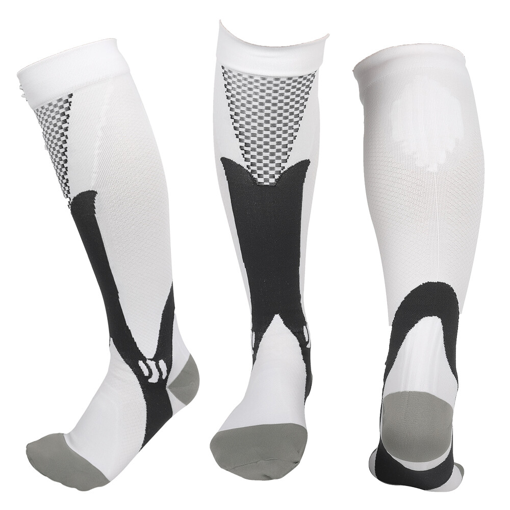 Sport Compression Socks Stockings Knee High Womens Mens Medical 20-30 mmHG Gym