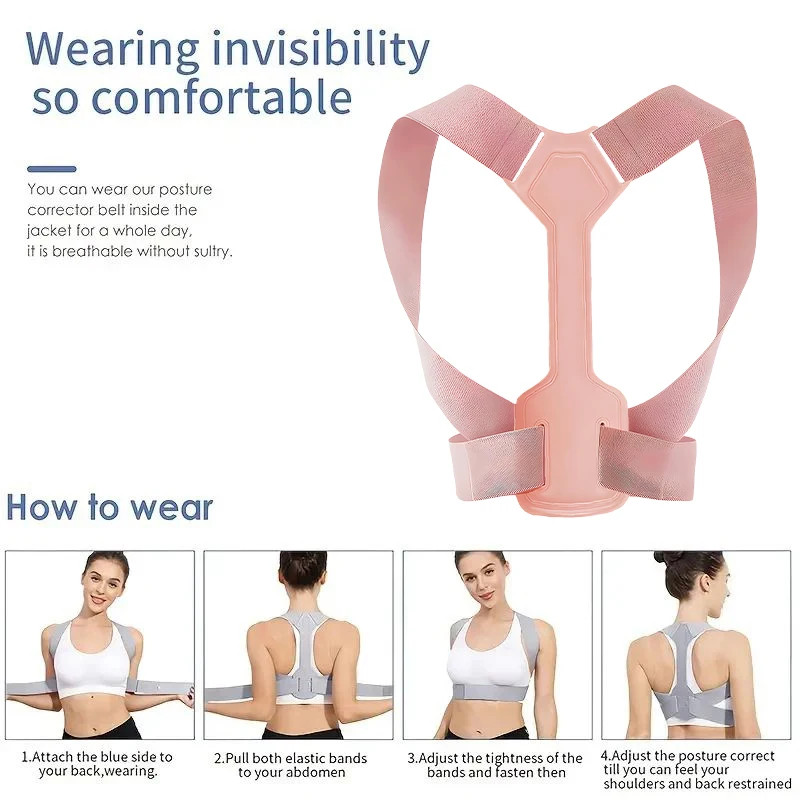 Adjustable Posture Corrector Back Support Brace Breathable Shoulder Belt