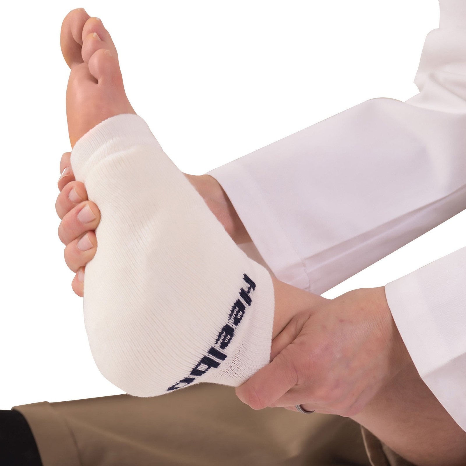Heelbo Heel / Elbow Protection Sleeve White Large Slip-On D 12039