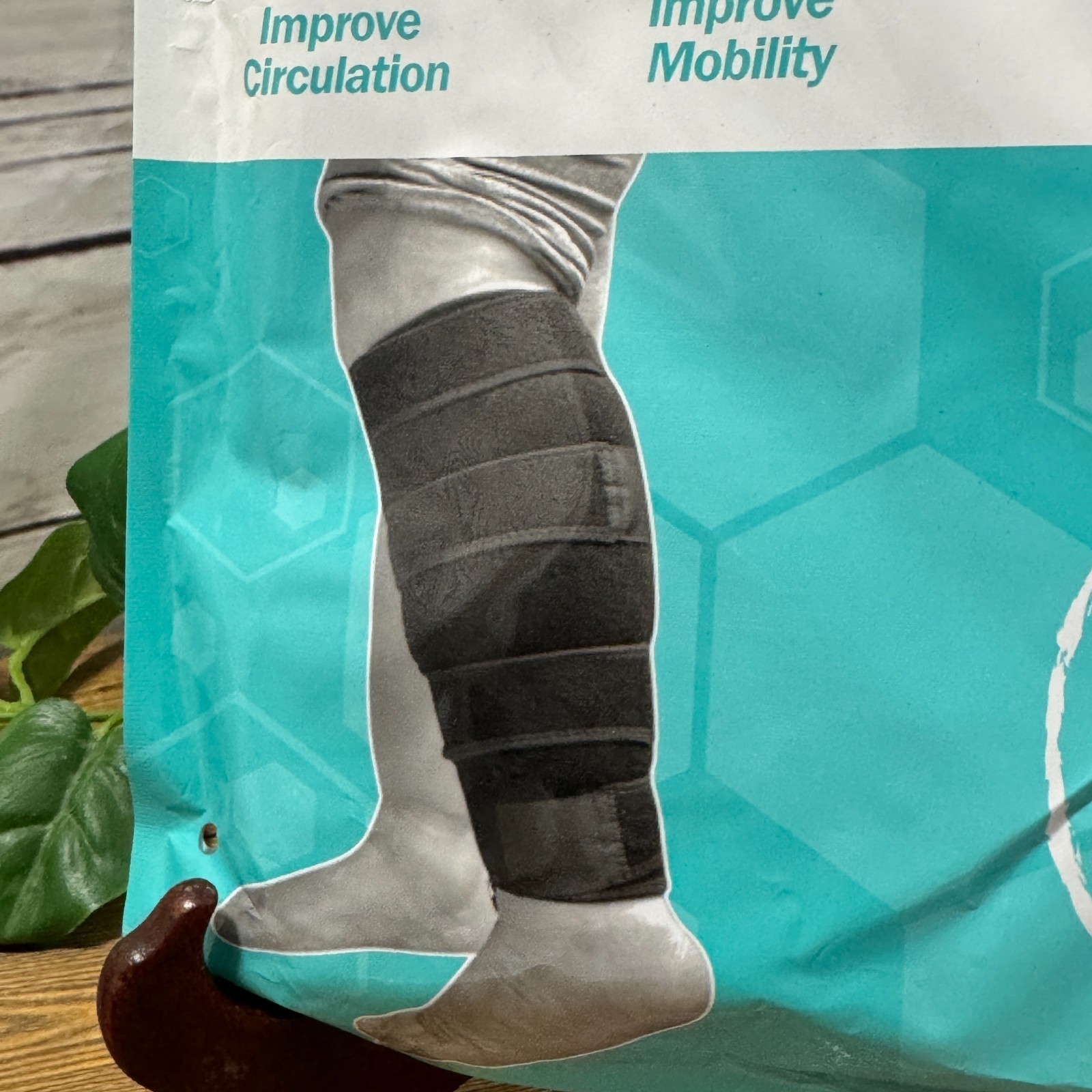 Beltwell Adjustable Calf Compression Wrap Lymphedema Circulation XL Tall Black