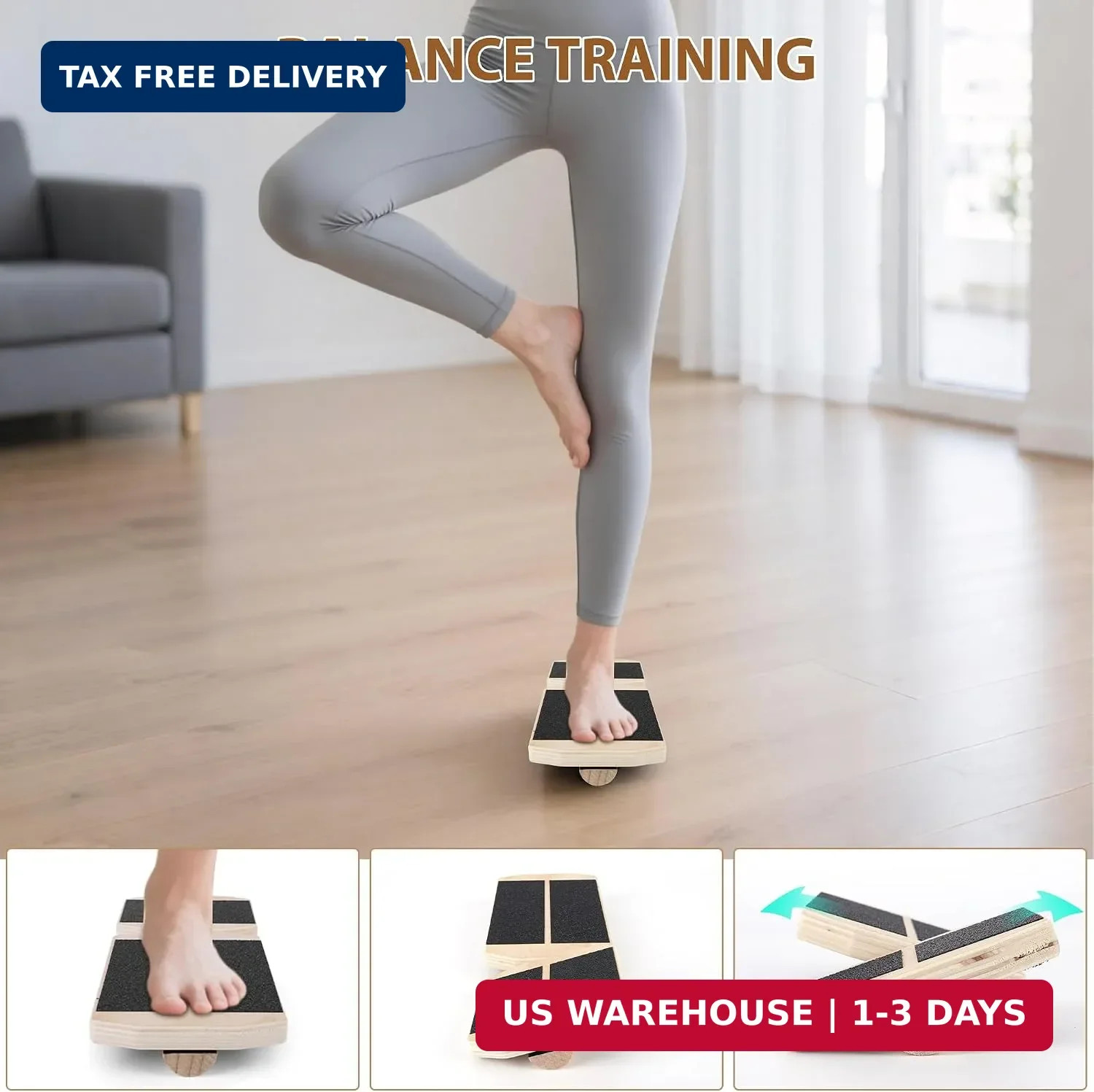 Ankle Foot Strengthener Exerciser for Sprained, Single Leg Balance Board for Spr