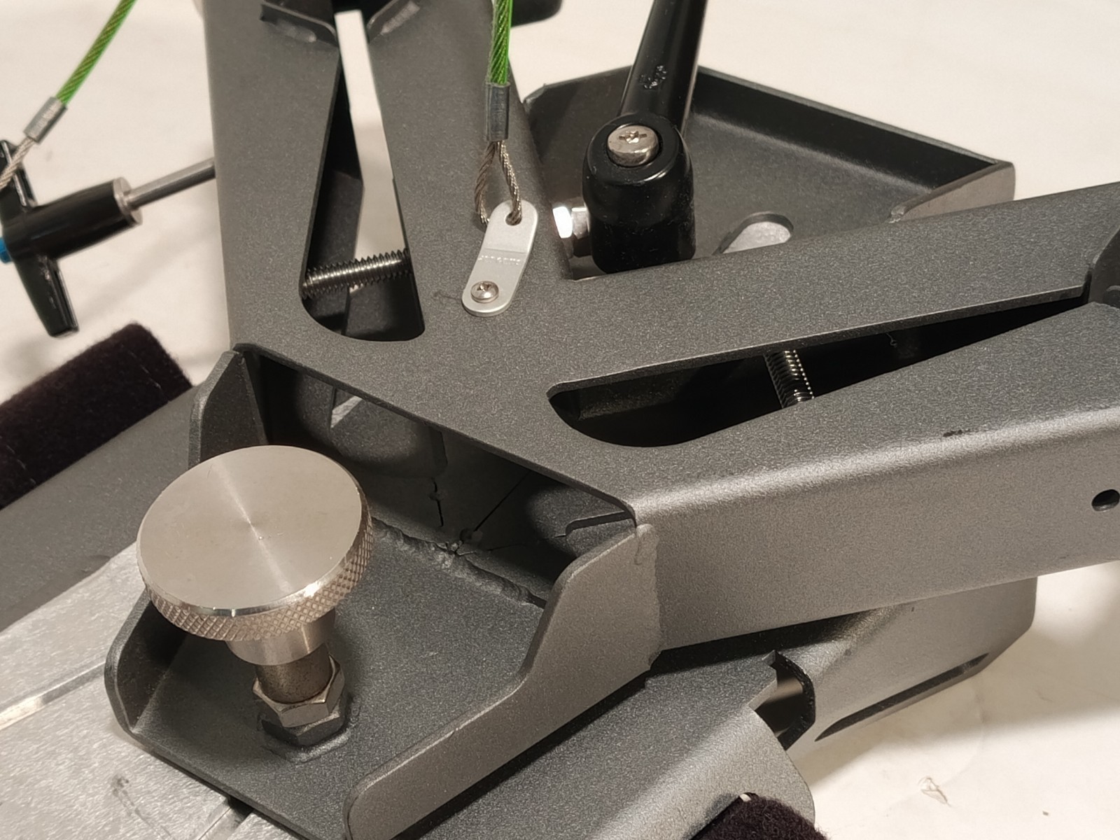 Jergens orthopedic foot/ankle positioner platform w/ straps, OR rail clamps