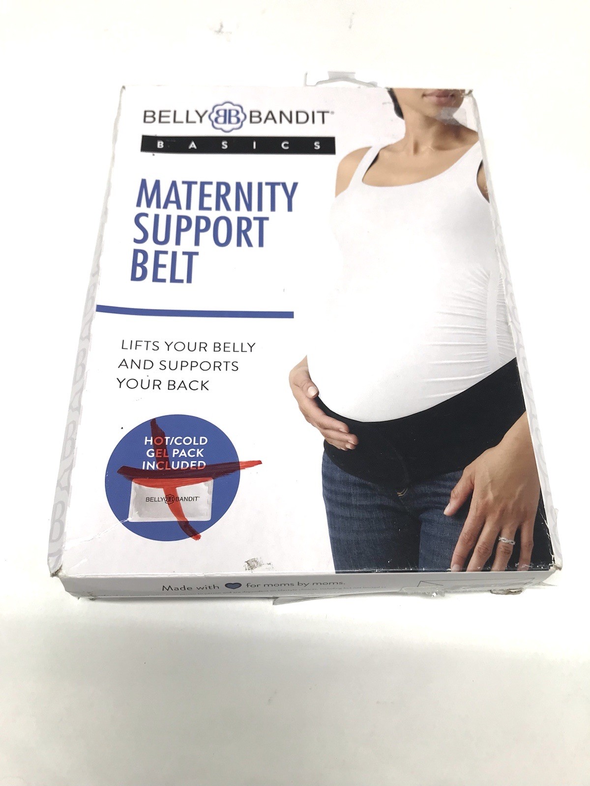 Belly & Back Maternity Support Belt Opened Box Missing a Gel Pack Size L
