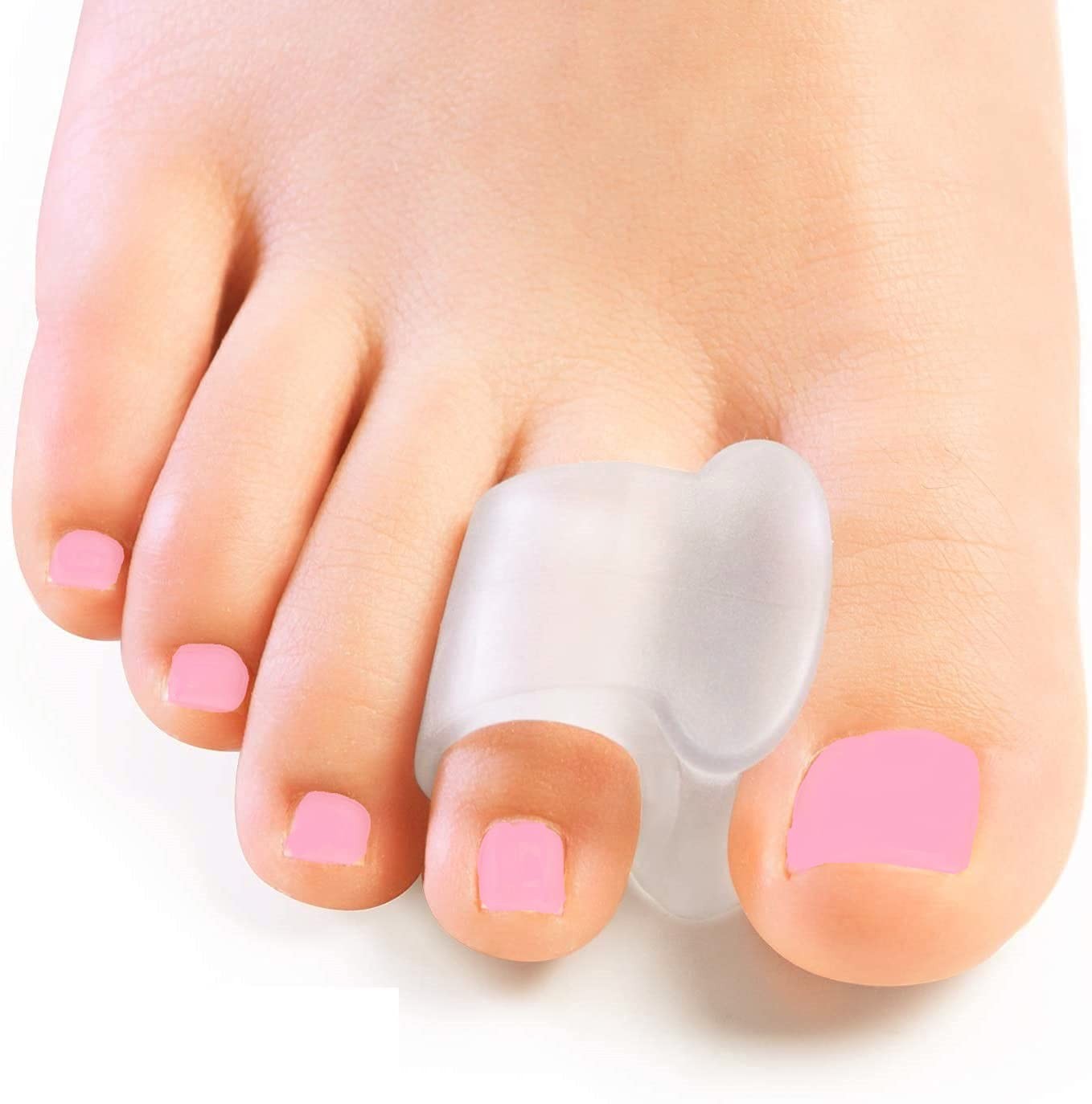 Gel toe spreader, toe separator & protector (12-pack), toe valgus corrector