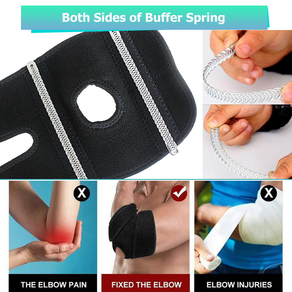 Women Men Sports Elbow Brace Support Arthritis Tendonitis Arm Joint Pain Straps