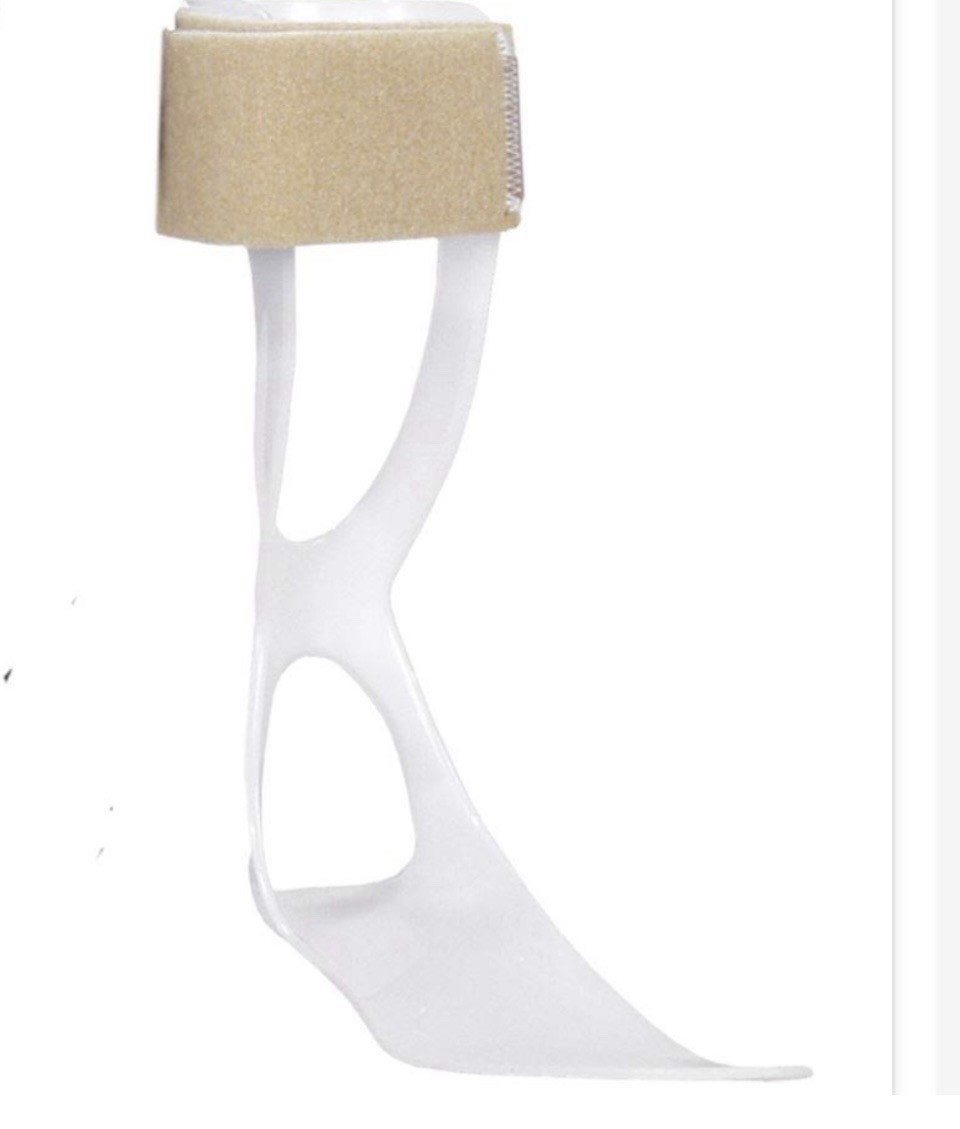 AliMed Swedish AFO 64331: Men’s Left Medium White Ankle Drop Foot Orthosis Brace