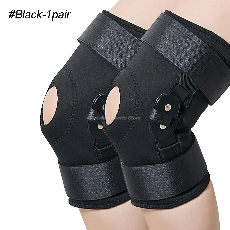 Hinged Knee Brace Orthopedic Meniscus Knee Pad with Side Stabilizers Arthritis P