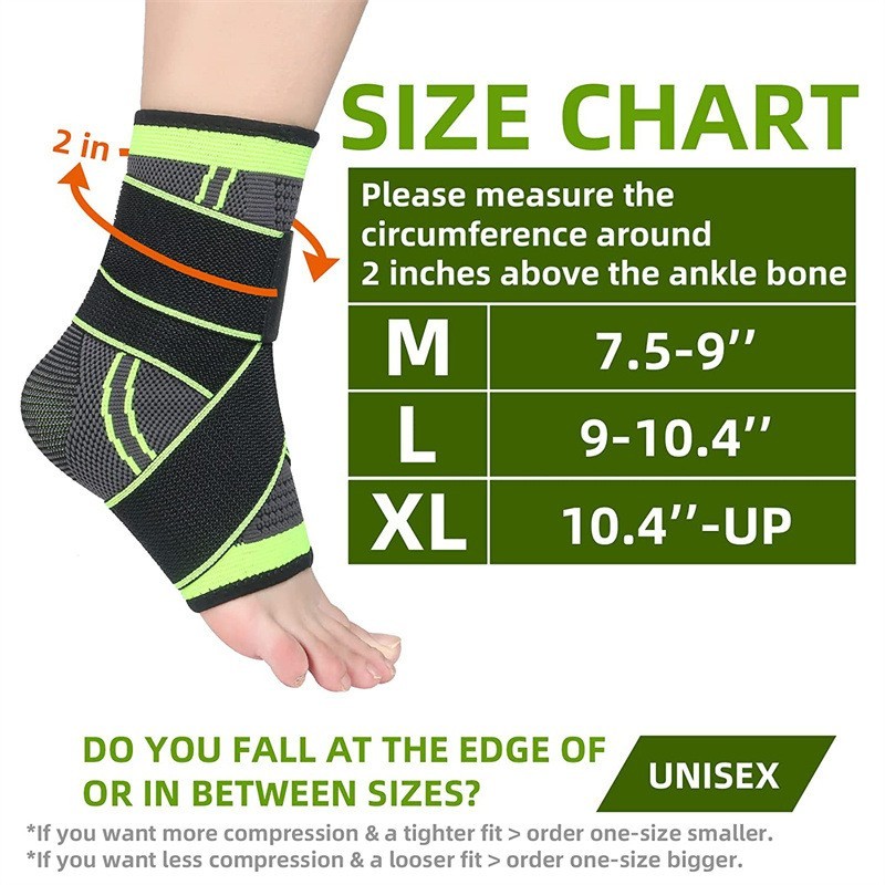 Ankle Support Brace, Adjustable Compression Ankle Braces for Sports Protection