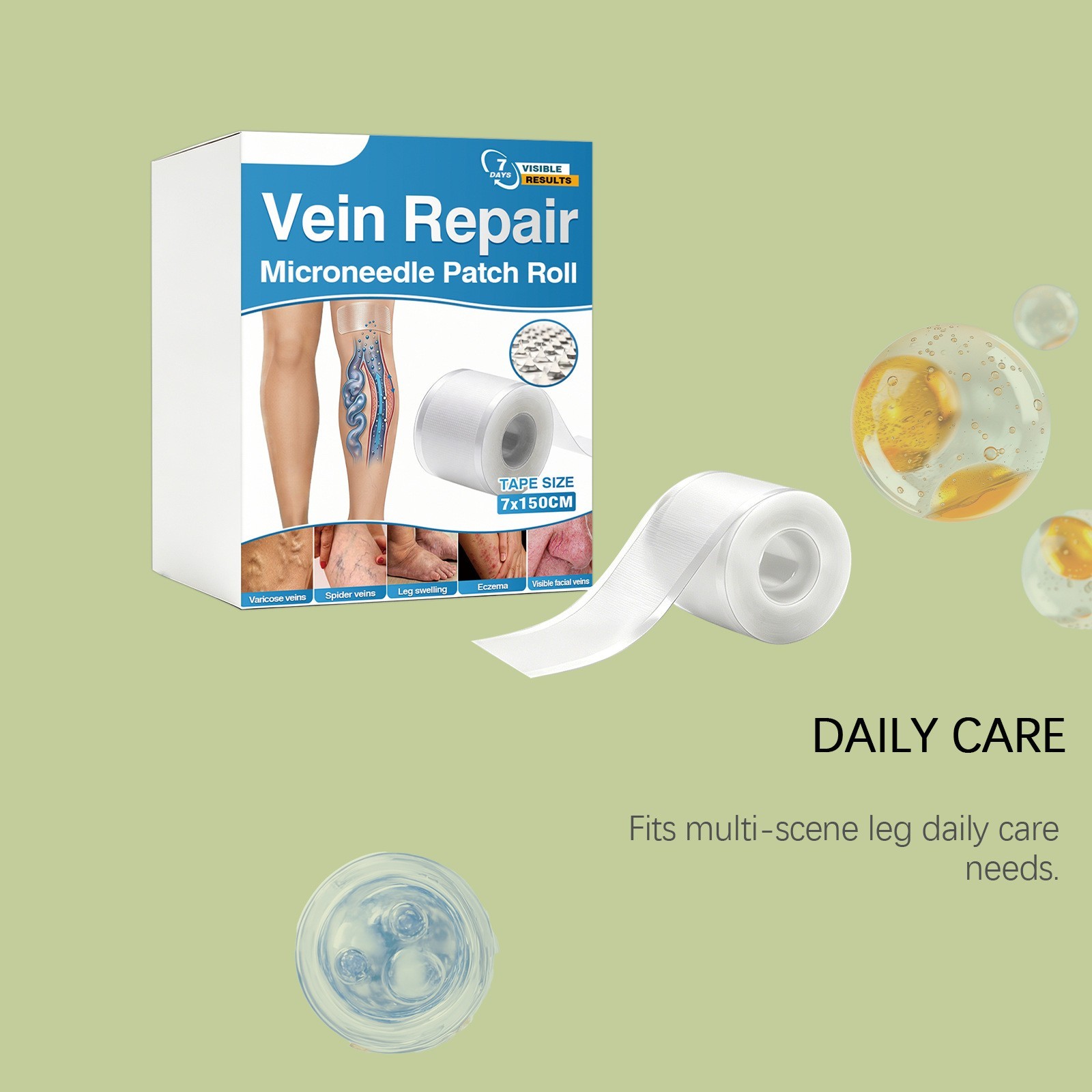 Vein Repair Microneedle Patch Roll, Vein Repair Patches, Professional Treatment