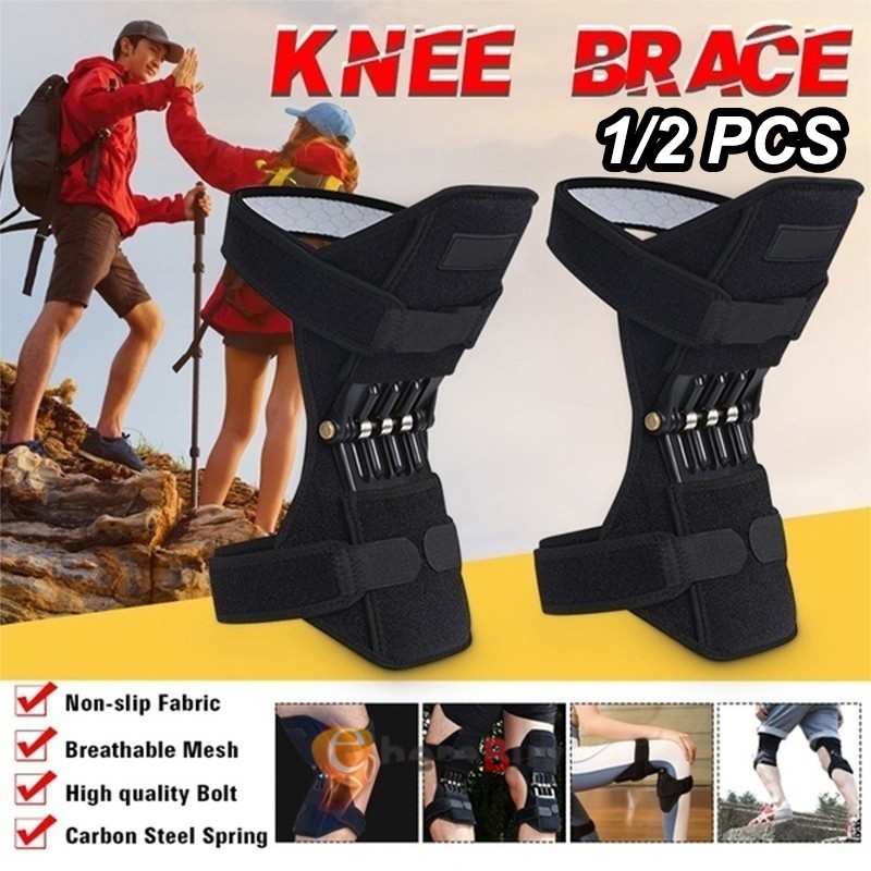 Knee Brace Hinged Compression Sleeve Joint Support Open Patella Stabilizer Wrap