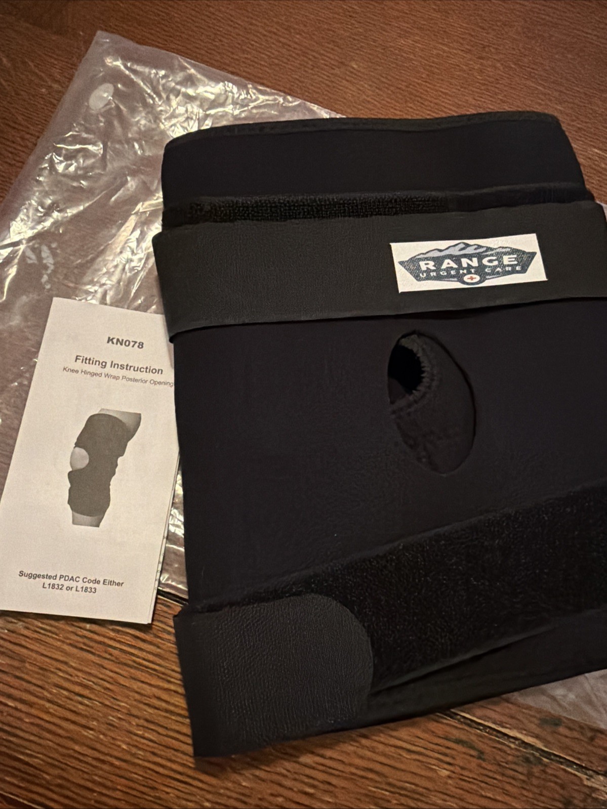 Knee Hinged Wrap Size 4X Posterior Opening