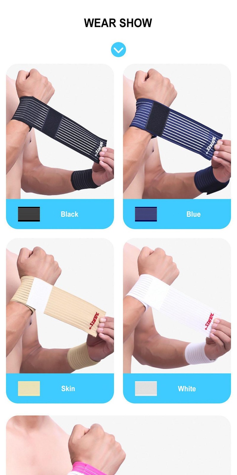Aolikes Adjustable Carpal Tunnel Braces, Lightweight Wrist Wraps for Fitness Spo
