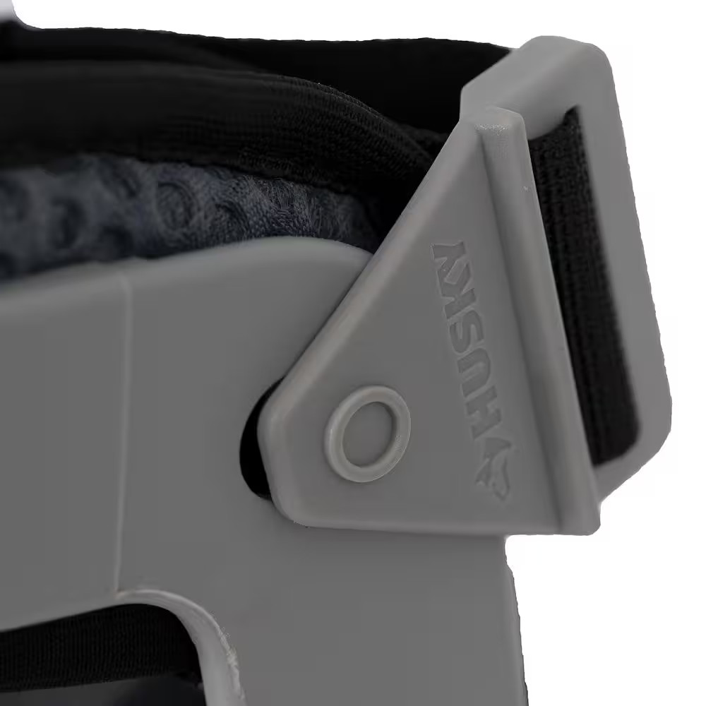 Gray Gel Soft Cap Articulating Hinge Knee Pad with Adjustable Straps