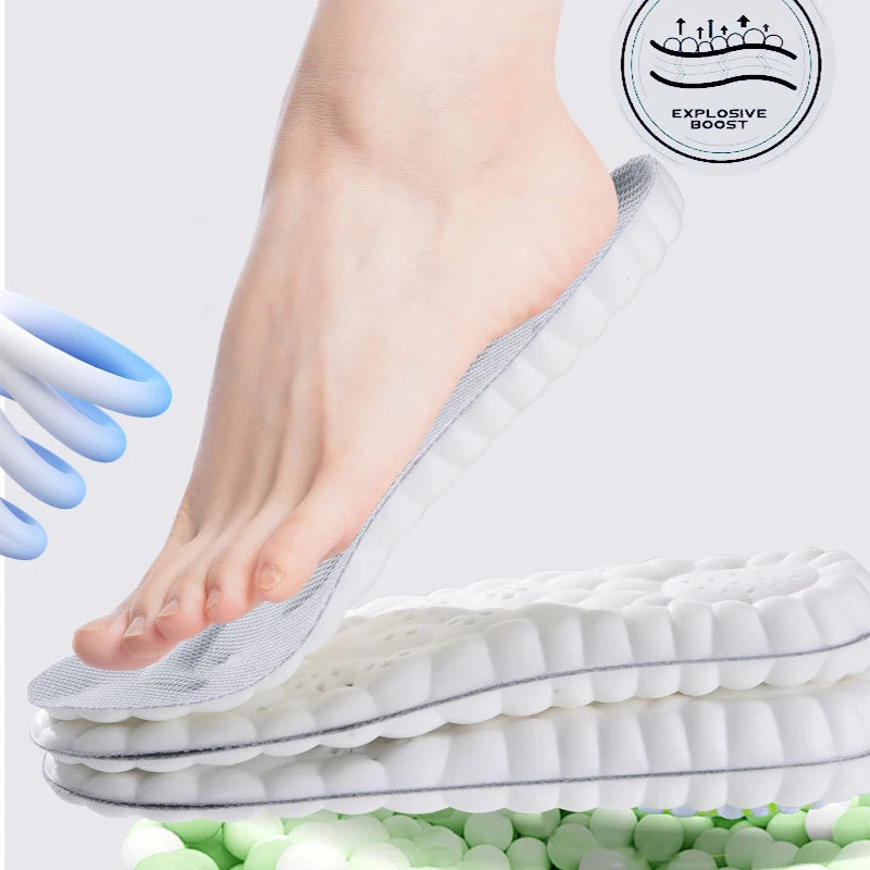 Sport Insoles for Shoes Sole Shock Absorption Deodorant Breathable Cushion Runni