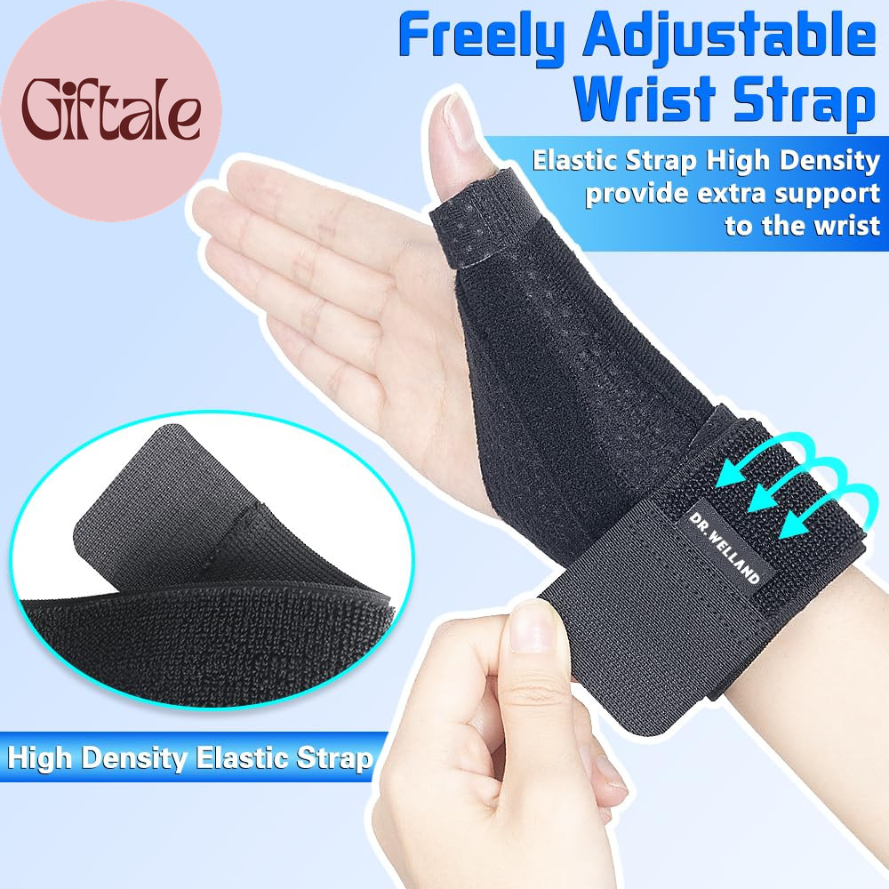 Reversible Thumb & Wrist Stabilizer Splint for Blackberry Thumb, Trigger Finger,