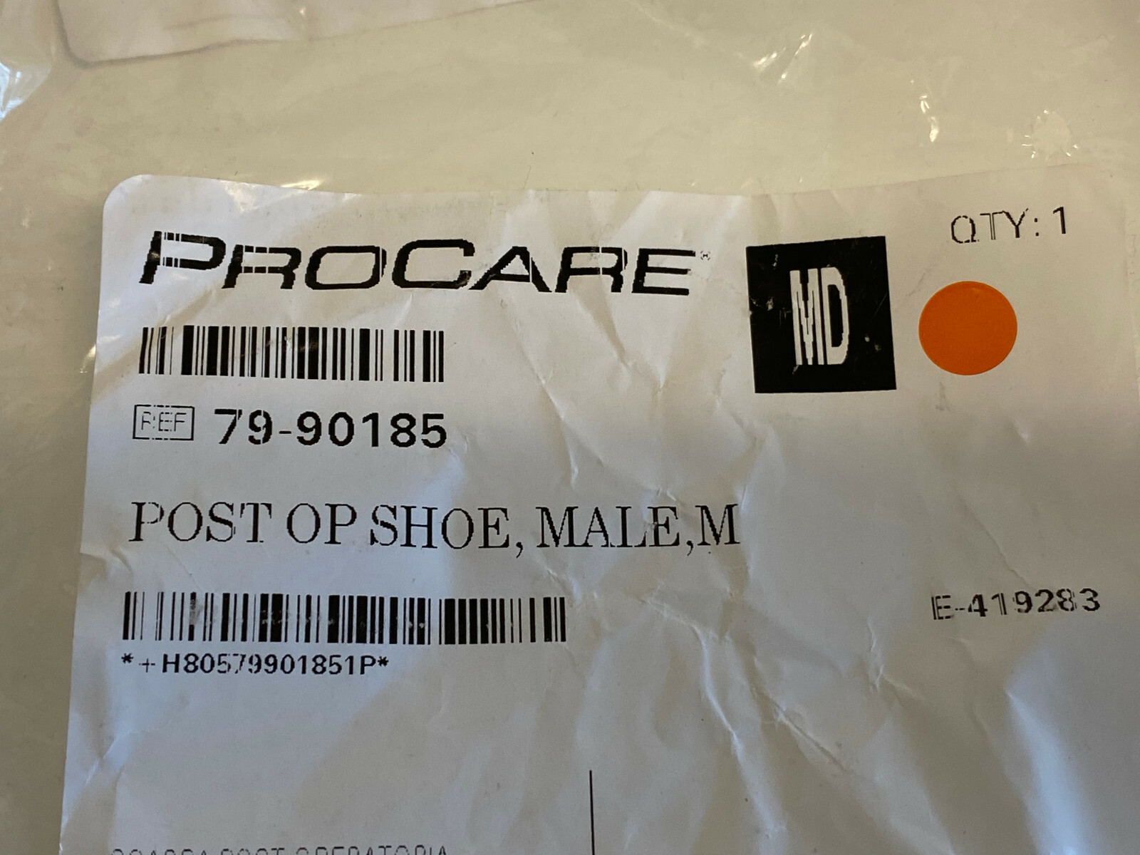 Lot of 5 ProCare Post OP Shoe Male – Medium 79-90185