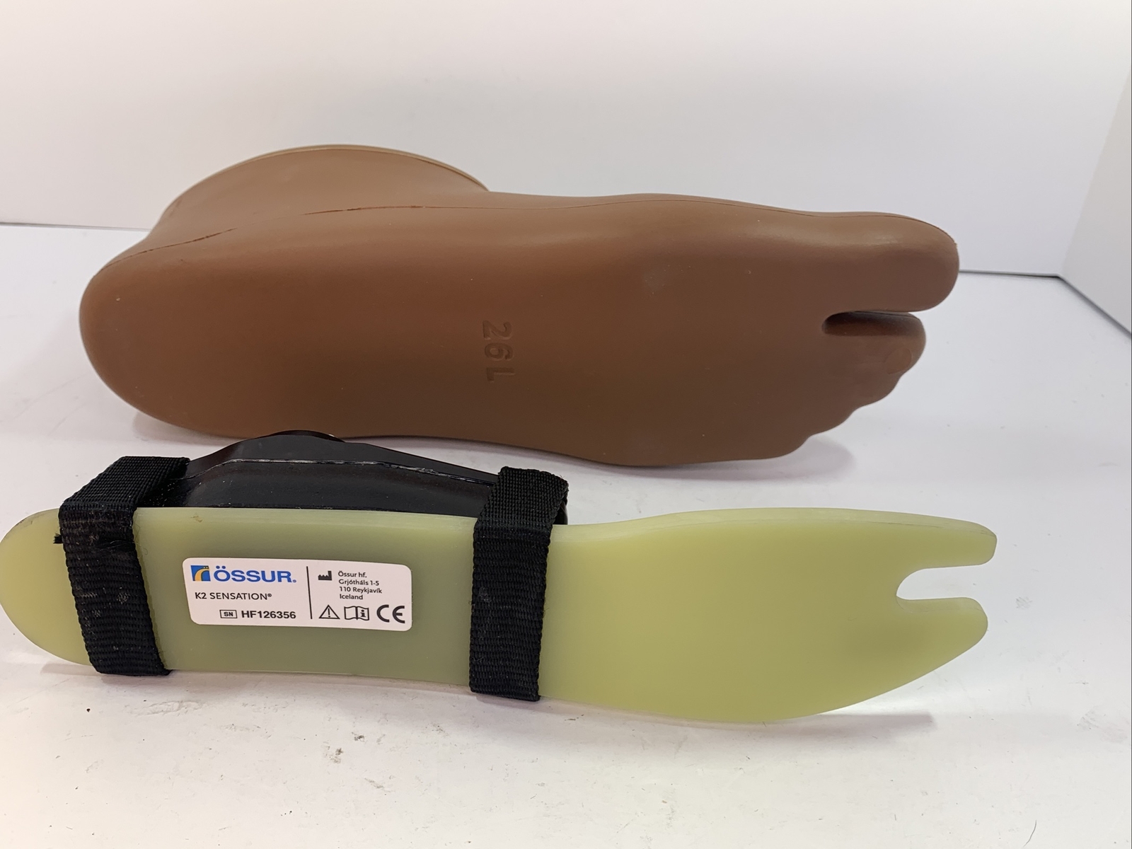 ossur Left k2 sensation prosthetic foot. category 1. size 26