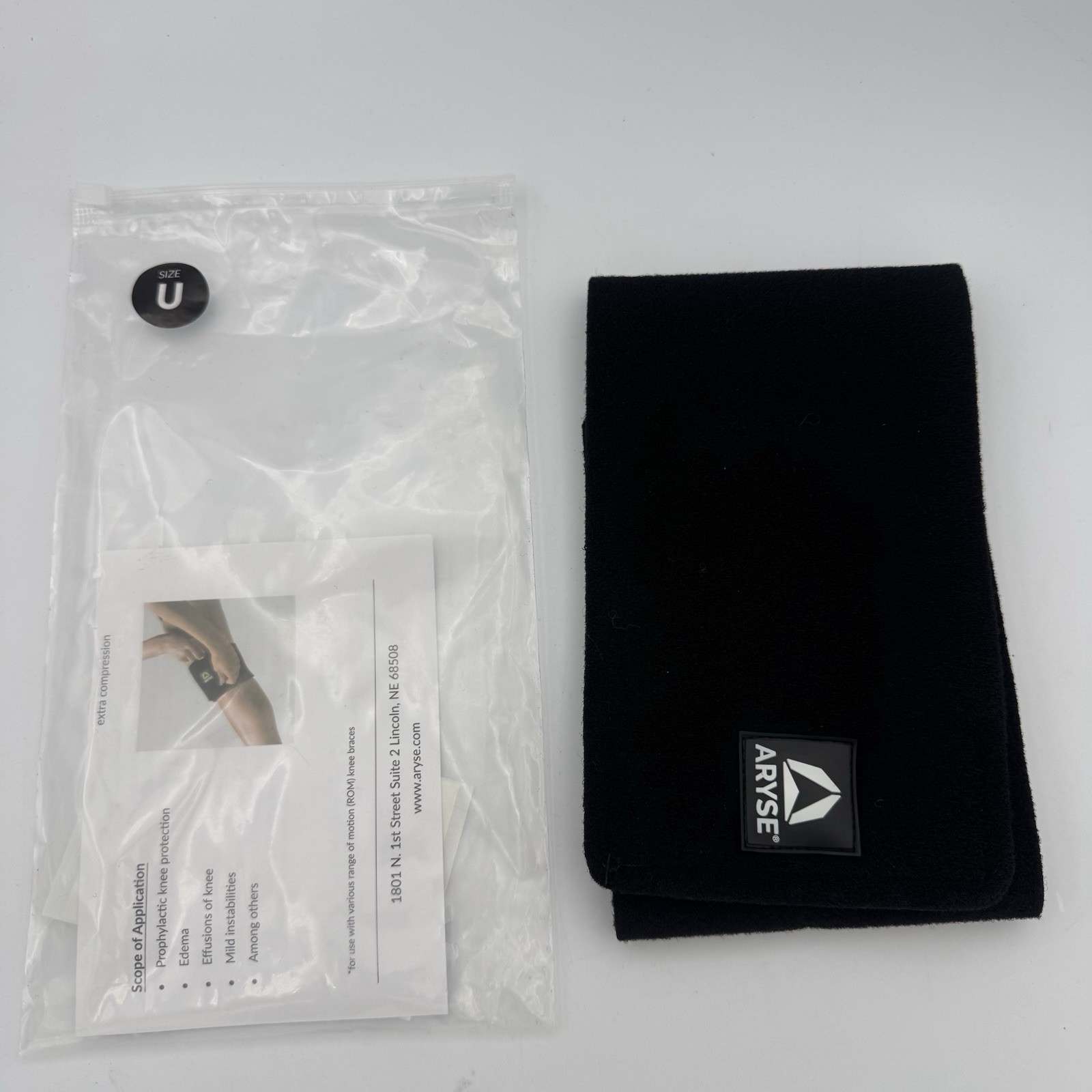 Knee Ankle Wrap Universal Size AY-97 Instructions Aryse Alphawrap NEW