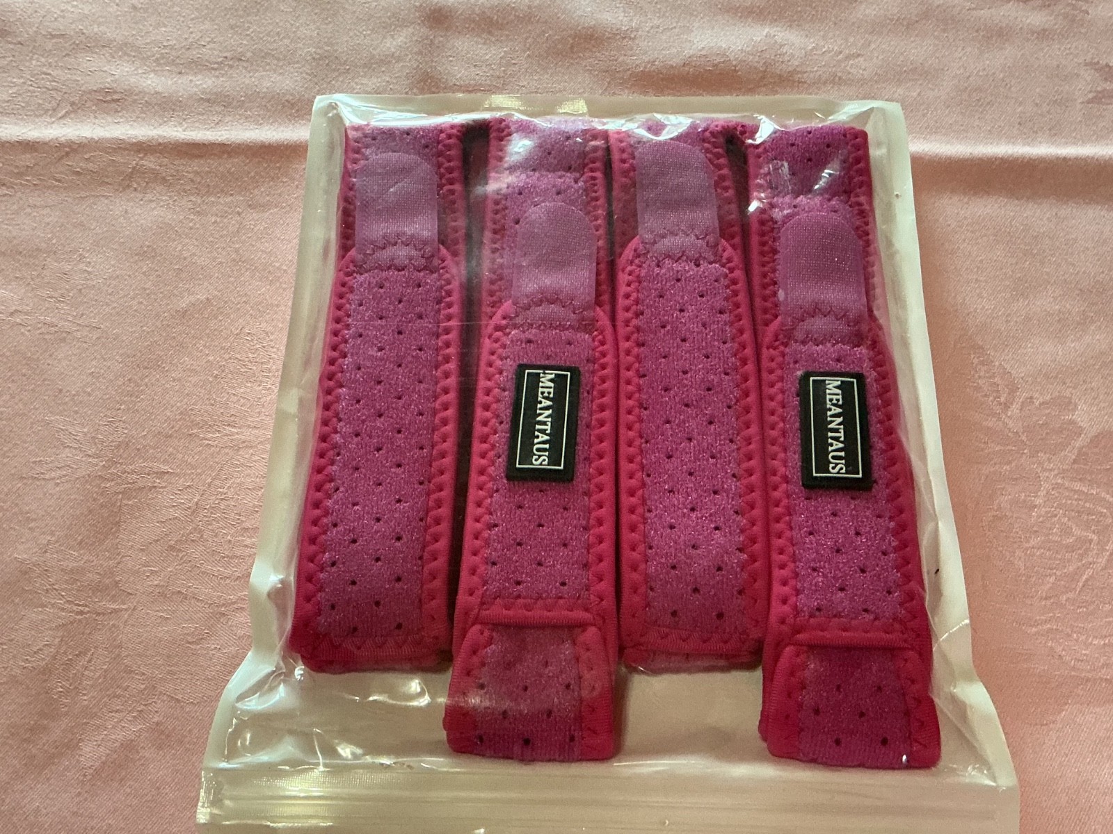 Meantaus pink knee strap new pink large size