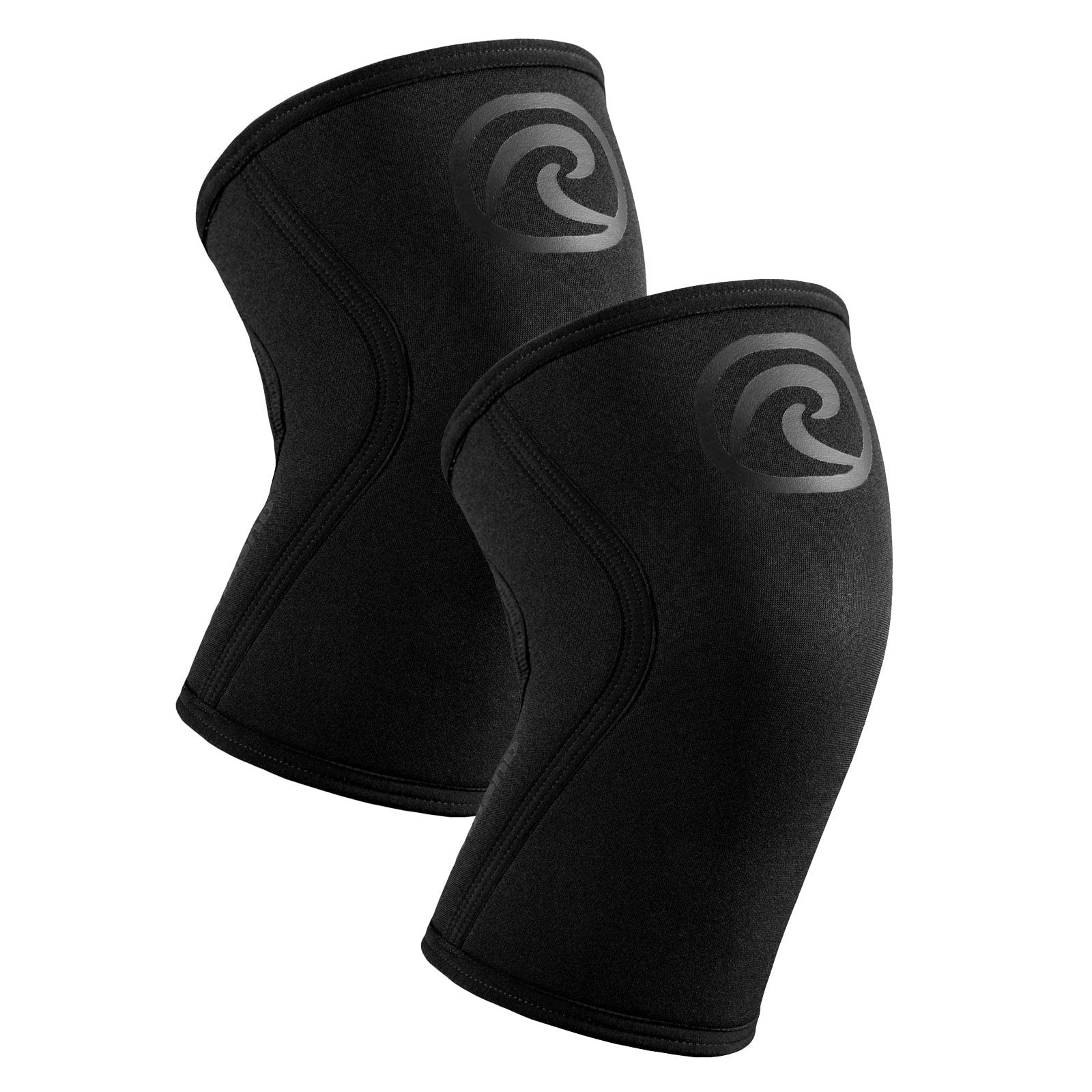 Rehband 5mm Knee Sleeves, Neoprene, Unisex, Size XL, Carbon/Black