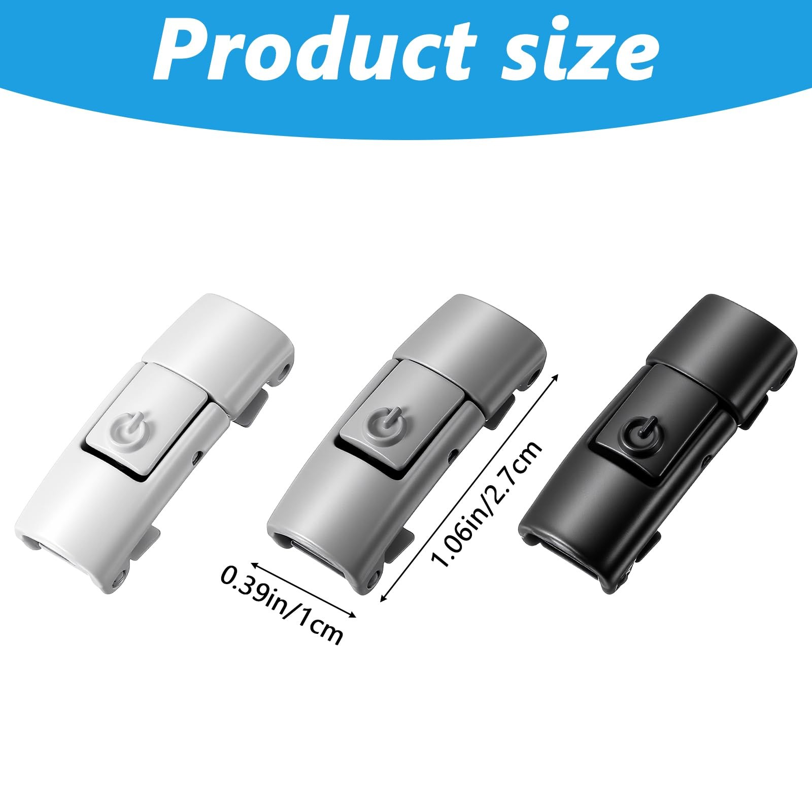 6 PCS Shoelaces Buckle Lock, No Tie Lazy Elastic Magnetic Shoelace Buckle Swi…