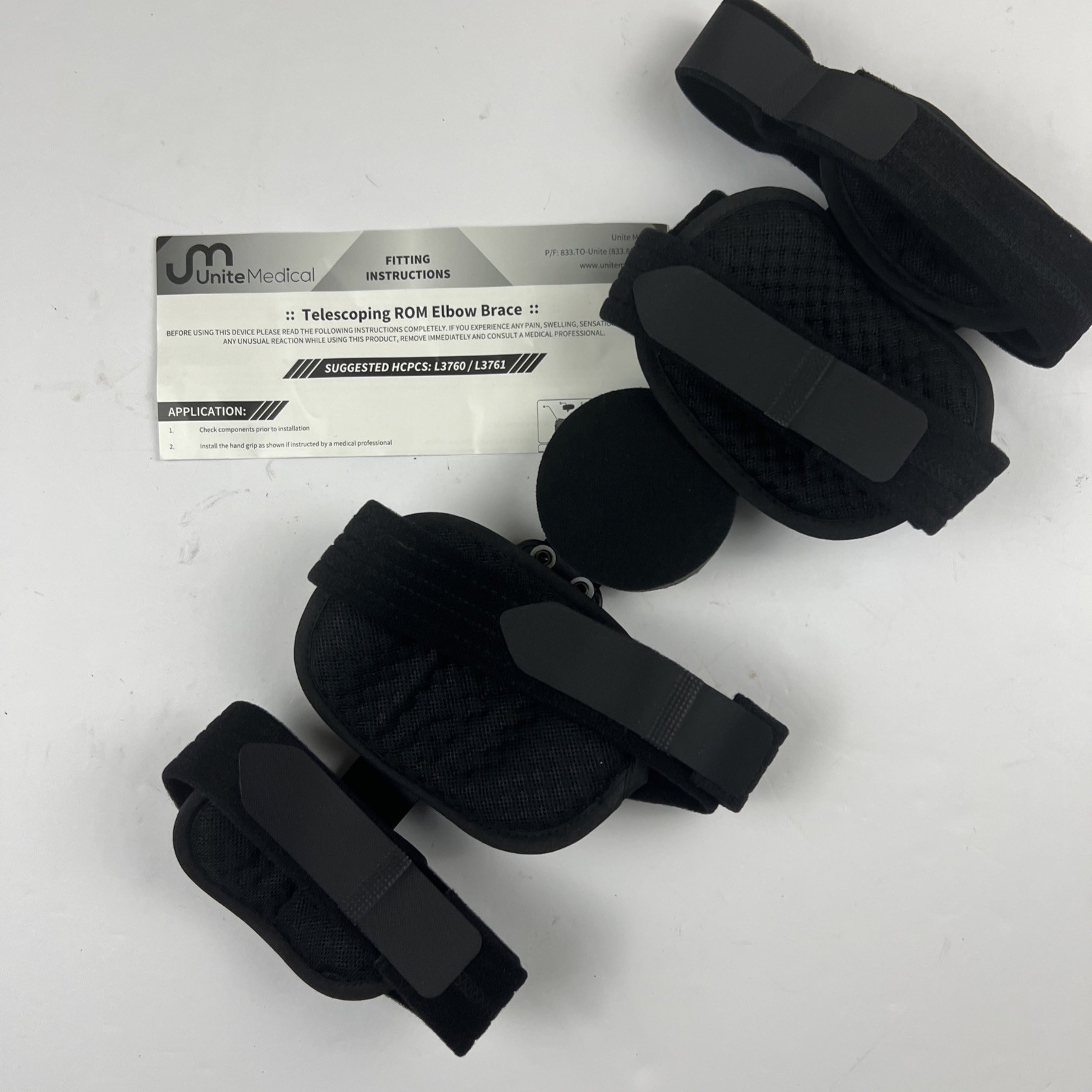 Medical Hinged ROM Elbow Brace Arm Injury Recovery Splint Stabilizer Universal
