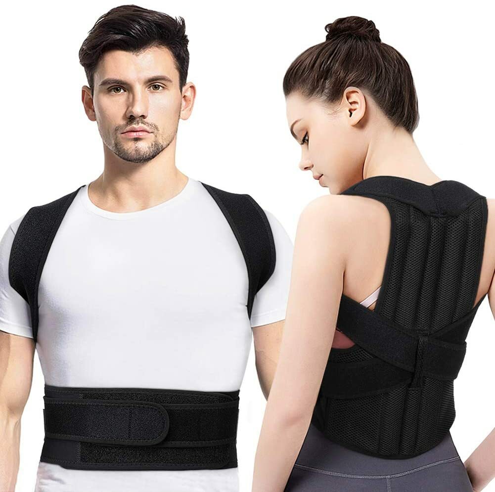 Back Posture Corrector Shoulder Straight Support Brace Belt Therapy Men Women US